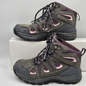Denali Vesper girls 2 gray purple hiking shoes size 4